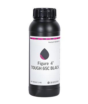 Resin, Figure 4 Tough 65C Black, 1kg